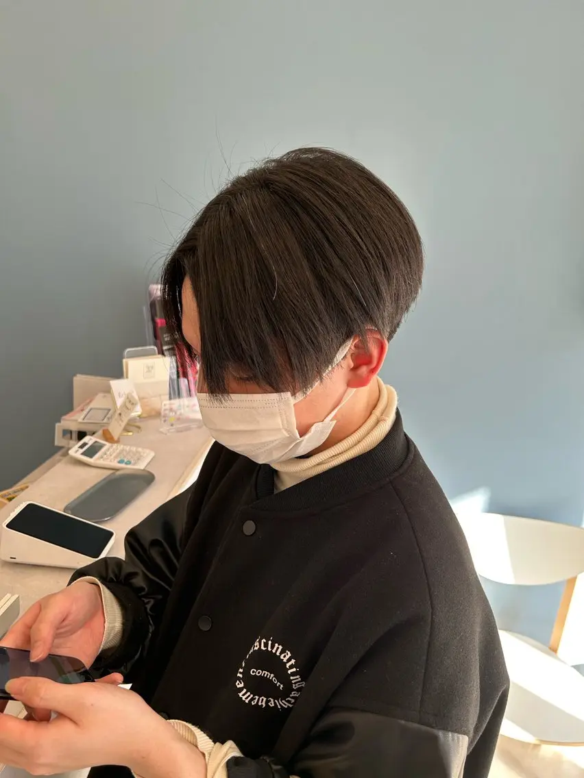 ショート パーマ メンズ ハンサムショート ショートヘア 縮毛矯正 松林 大暉のヘアスタイル