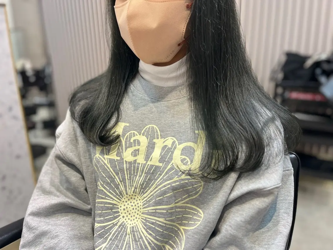 ミディアム カラー ヘアアレンジ カット ヘアカラー トリートメント ヘッドスパ ヘアセット 完全💗マンツーマン marinのヘアスタイル