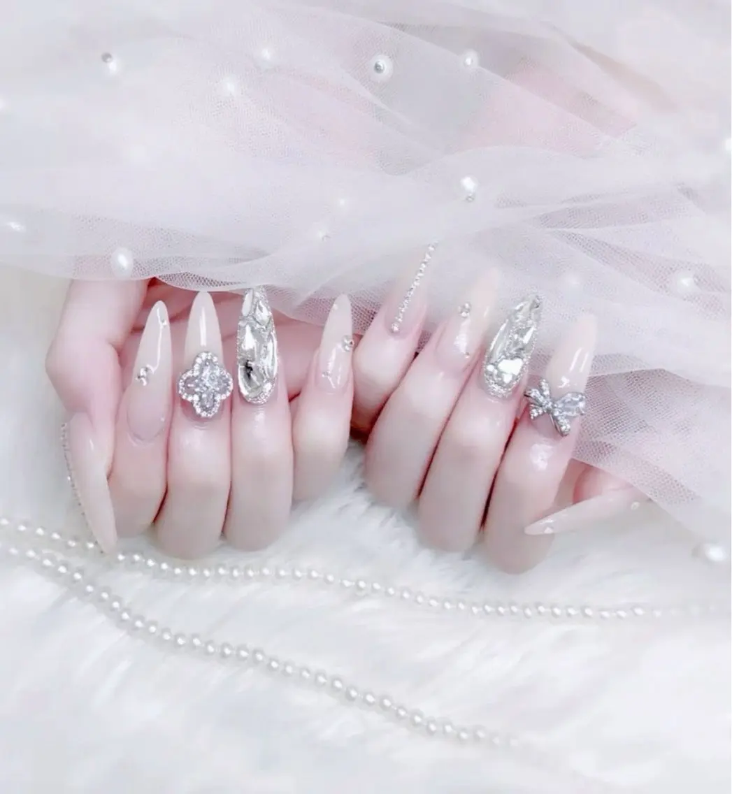 ネイル アートネイル 長さ出し フラッシュネイル ジェルネイル 韓国ネイル ハンドネイル Yuri.nail studioのネイルデザイン