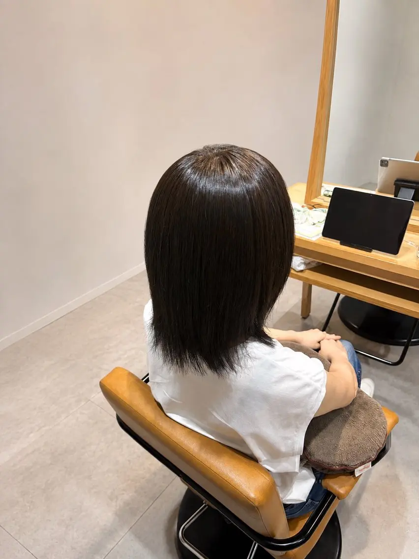 ミディアム カラー ヘアカラー CLAPS🫧 nanoka🐈‍⬛のヘアスタイル