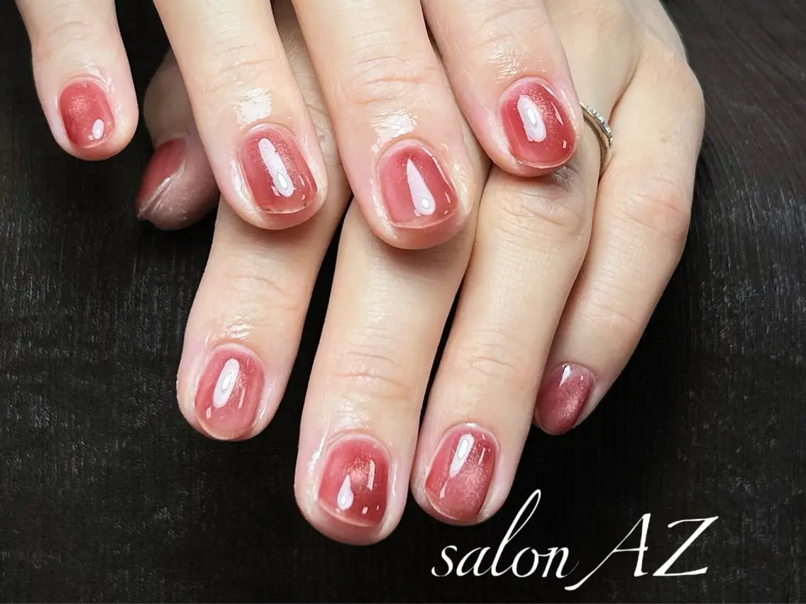 ネイル アートネイル フットネイル フレンチネイル マグネットネイル 持ち込み ハンドネイル salonAZ Miaのネイルデザイン