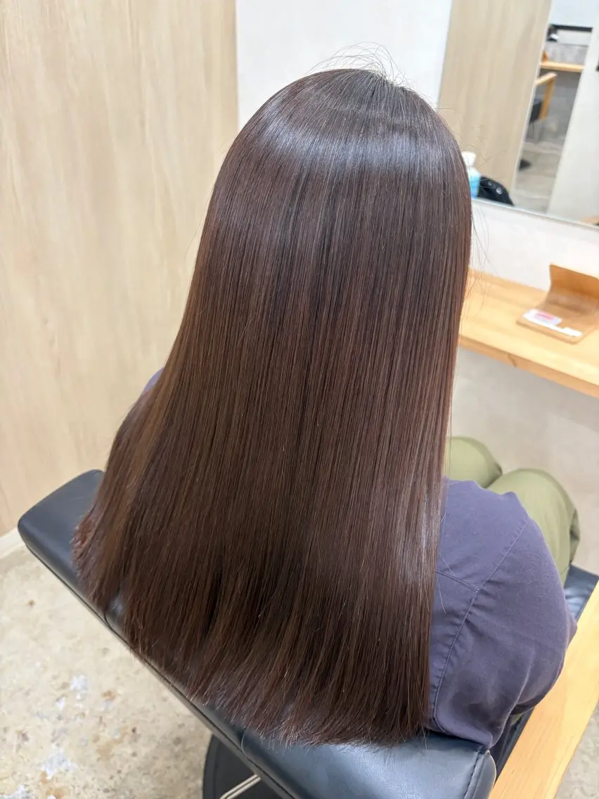 ロング トリートメント 酸熱トリートメント トリートメント 毛利 ひめはのヘアスタイル