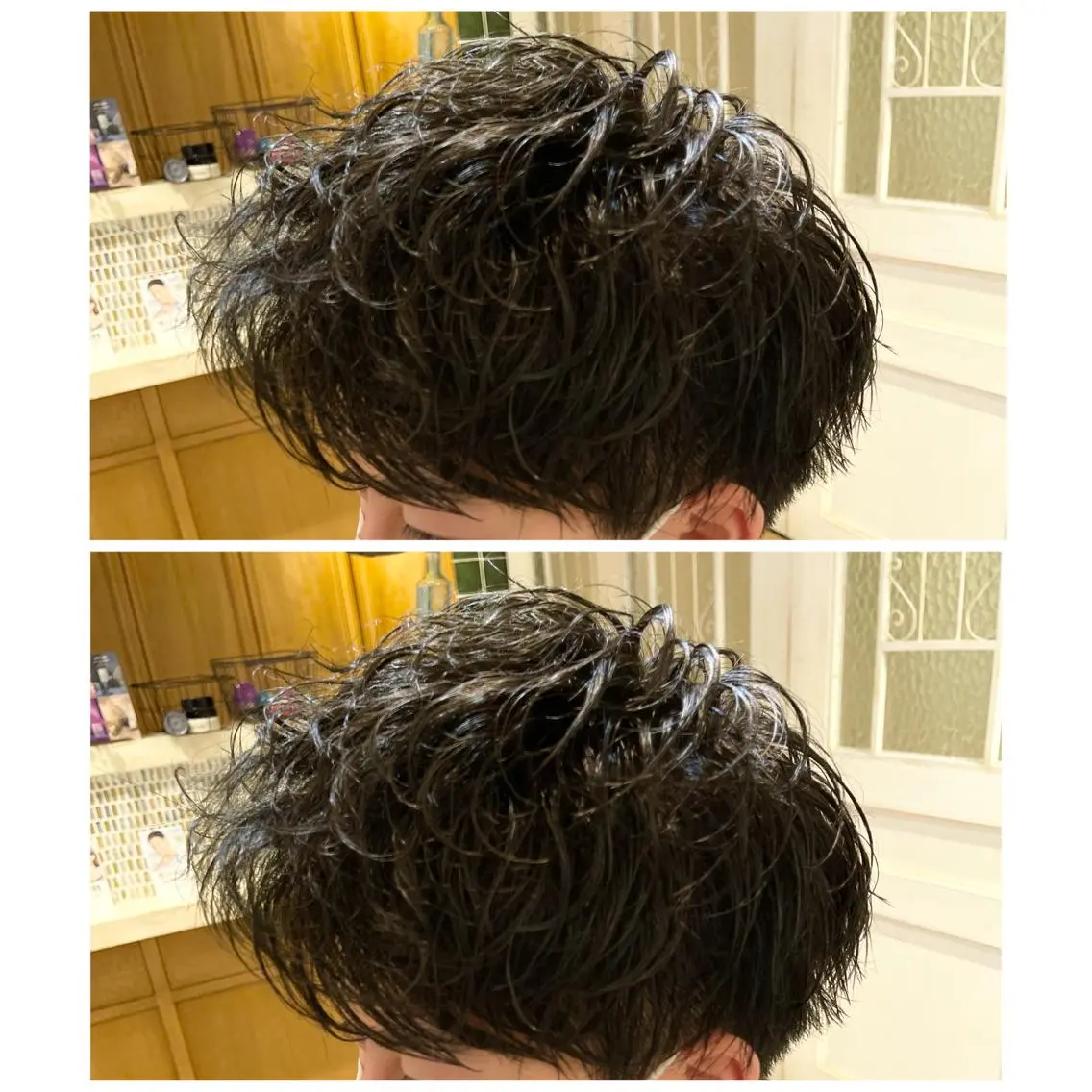 ショート パーマ メンズ マッシュ メンズパーマ スパイラルパーマ 🧞‍♂️早志 陸哉🧞‍♂️のヘアスタイル