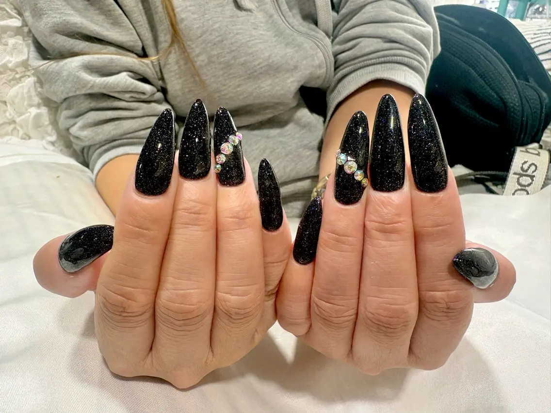 ネイル フラッシュネイル ジェルネイル ロングネイル ハンドネイル nailsister まゆのネイルデザイン