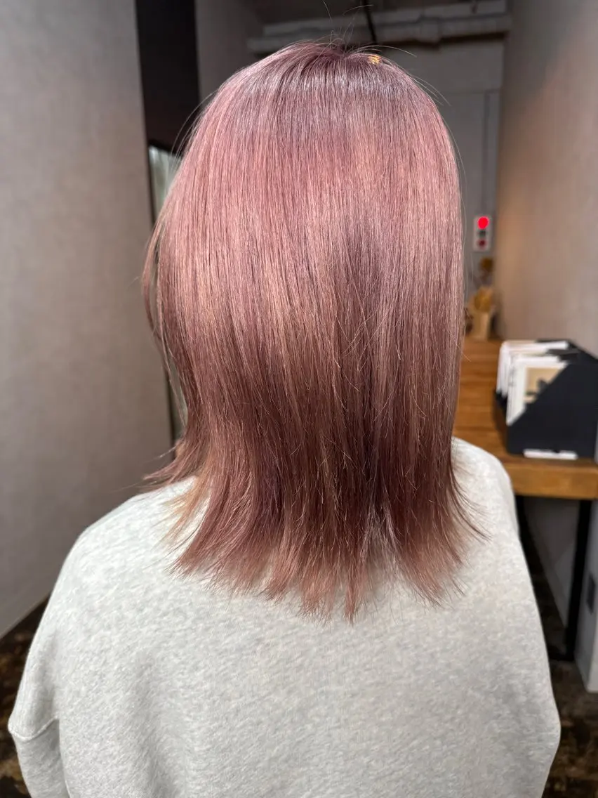 ミディアム カラー カット ヘアカラー トリートメント 透明感カラー/パーマ 🌀アオノのヘアスタイル