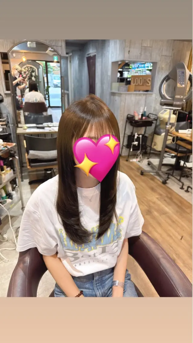セミロング ヘアカラー 𖥔 ݁ ˖✿₊˚⊹ ソウ🐈‍⬛のヘアスタイル