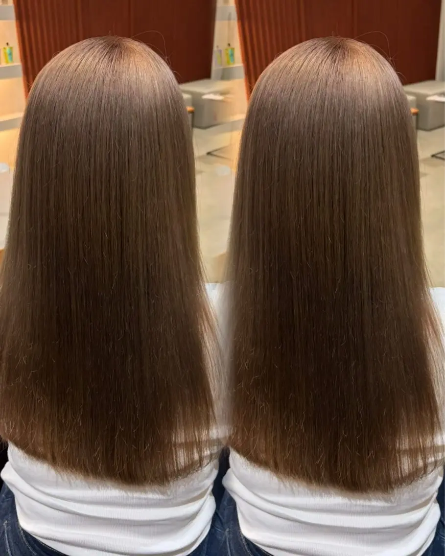ロング 髪質改善 似合わせカット トリートメント Cinci💛いつか 💛透明感カラーのヘアスタイル