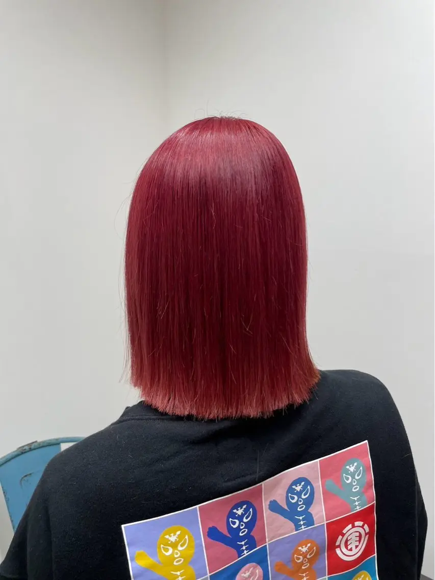カラー ヘアカラー 平山 理奈のヘアスタイル
