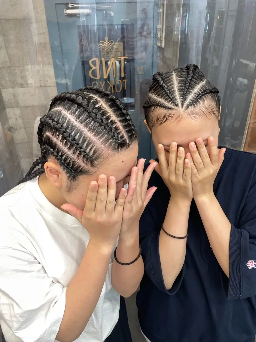 ロング ヘアアレンジ ヘアセット エクステ/コーンロウ KURUMI⛓️🔥のヘアスタイル