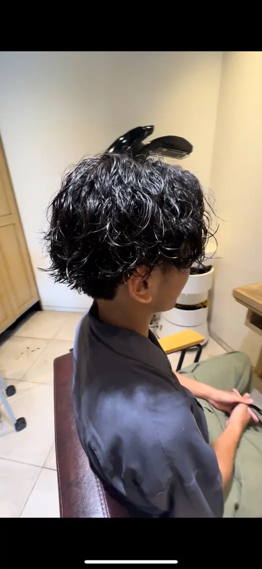パーマ メンズ カット パーマ ✄メンズ特化🫧 保坂一真のヘアスタイル