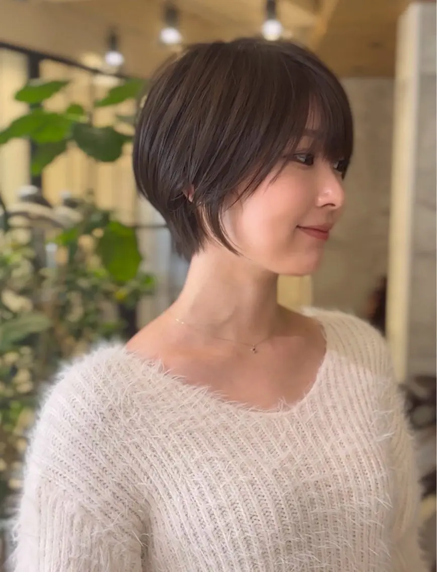 ショート カラー カット トリートメント ヘッドスパ 表参道で叶う絶壁解消 /ショート特化/荒砂のヘアスタイル