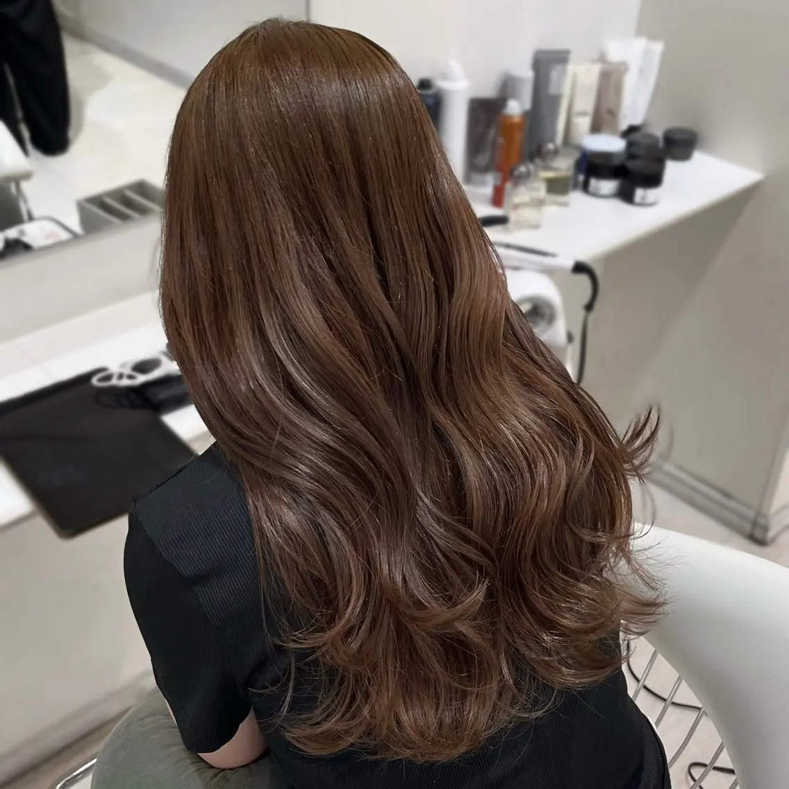 ロング カラー トリートメント ヘアカラー Parve Mix 森 美遥🩶のヘアスタイル
