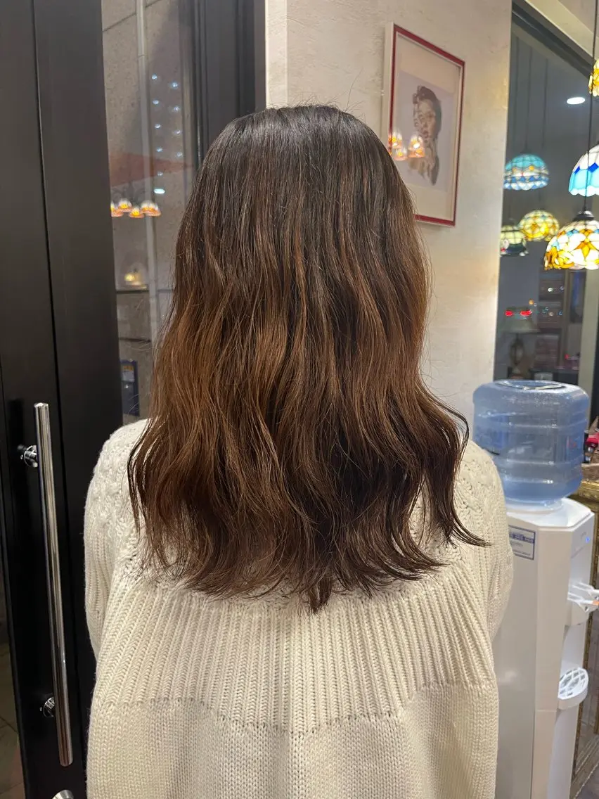 パーマ パーマ 萱野 真奈のヘアスタイル