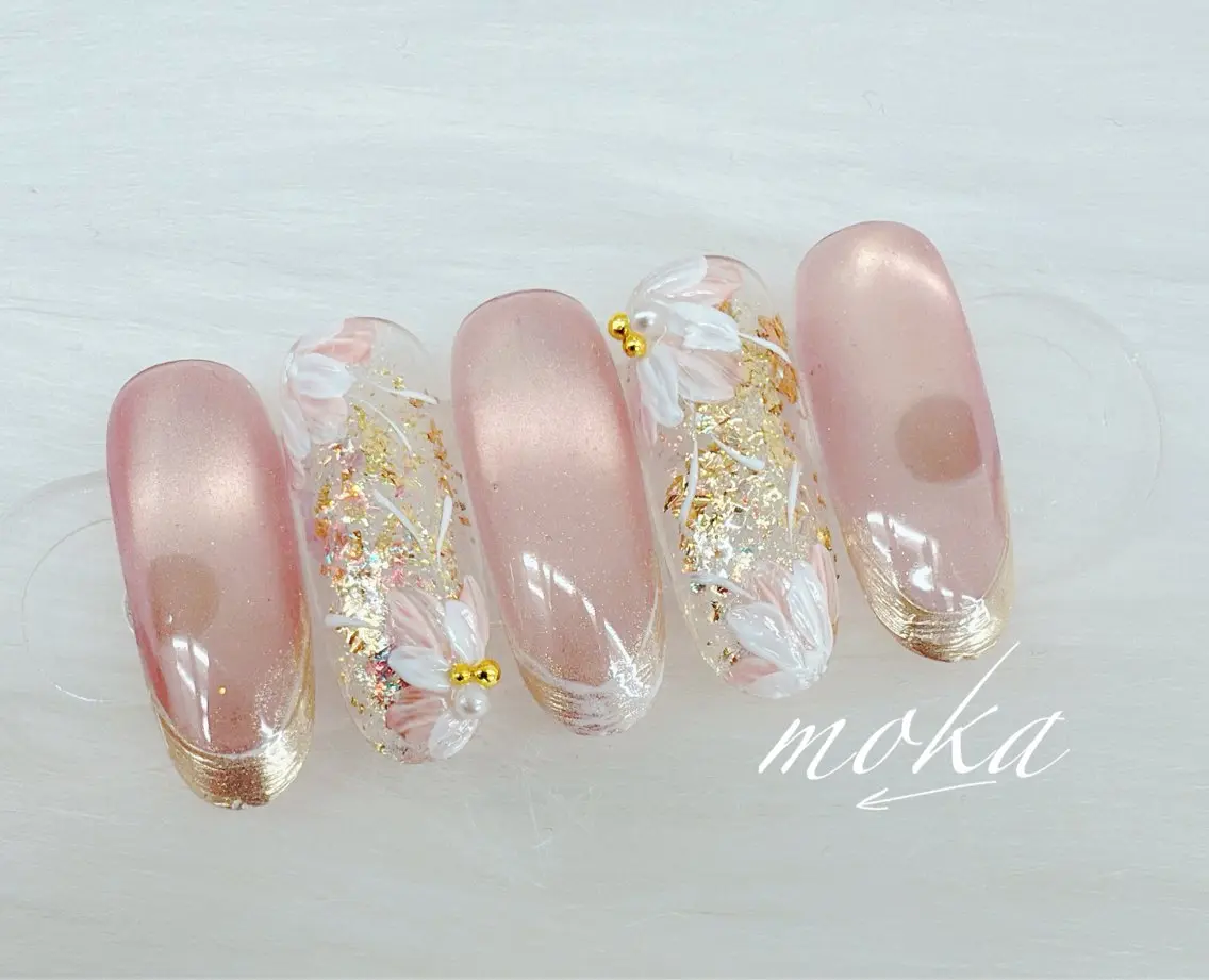 ネイル ハンドネイル ハンドケア 胡蝶蘭レディースサロ ンNailMOKAのネイルデザイン