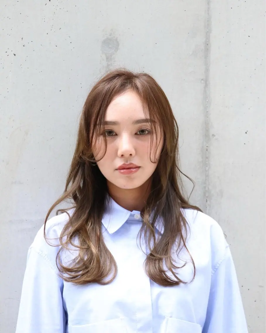 ロング ロングレイヤー レイヤーカット ロング 山本 孝行のヘアスタイル