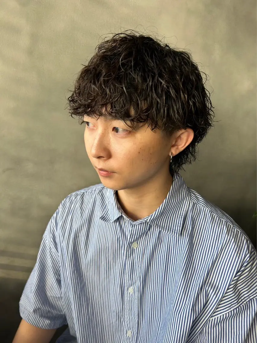 メンズ メンズパーマ 波巻きパーマ ✂️メンズ特化美容師 💈【まりん】のヘアスタイル