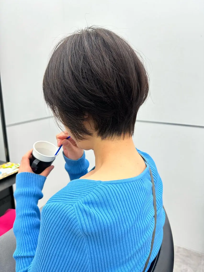 ショート カラー カット 髪質改善 /ツヤ髪/植竹偉吹のヘアスタイル