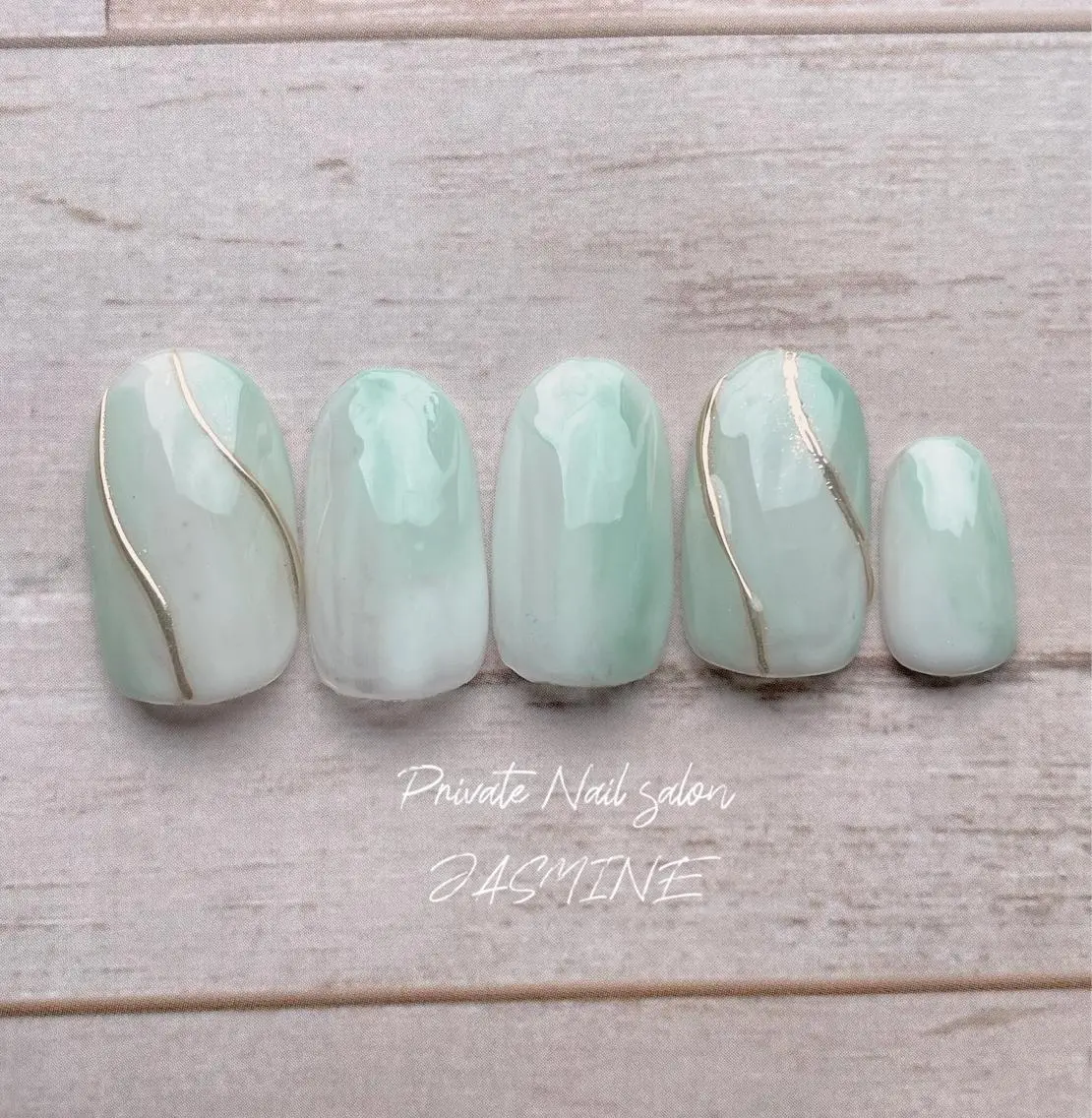 ネイル アートネイル ミラーネイル ニュアンスネイル ハンドネイル Nail salon JASMINEのネイルデザイン