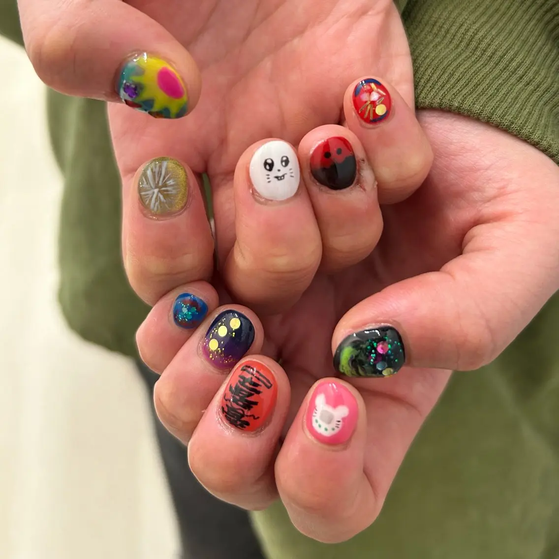 ネイル ハンドネイル one nail 【推し/概念ネイル】のネイルデザイン