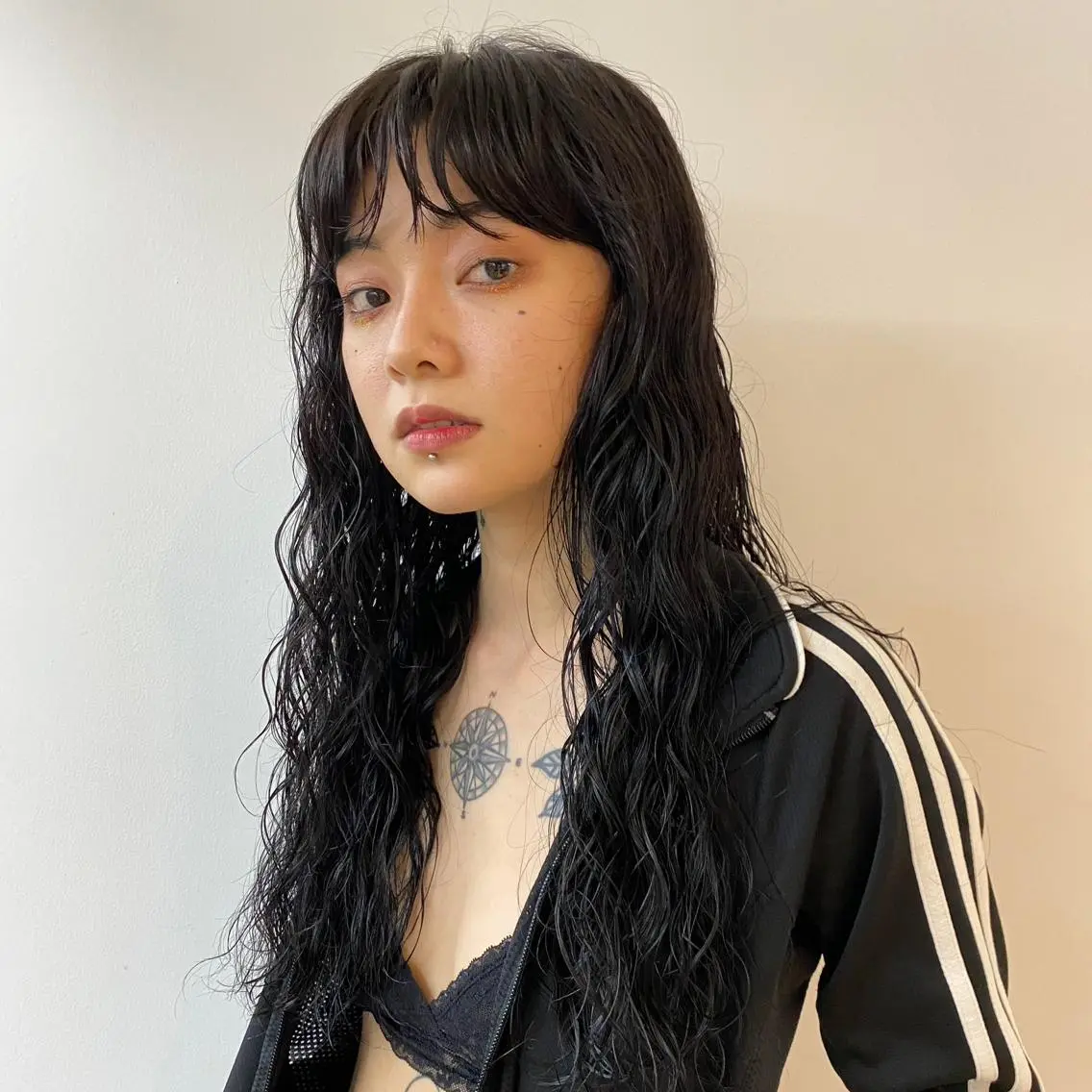 ロング パーマ ツイストスパイラルパーマ ボブ ハイライト 髪質改善 韓国風ヘア 無料カットモデル募集 🌱ひょうがのヘアスタイル