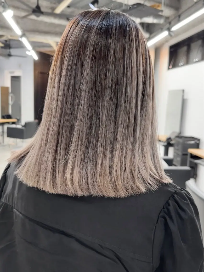 ミディアム カラー ヘアアレンジ 北間 寛哉のヘアスタイル