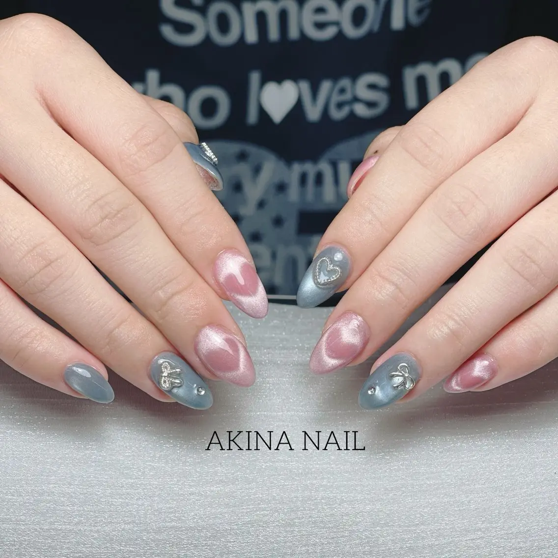 セミロング ハンドネイル Akina Nail 亀戸のネイルデザイン