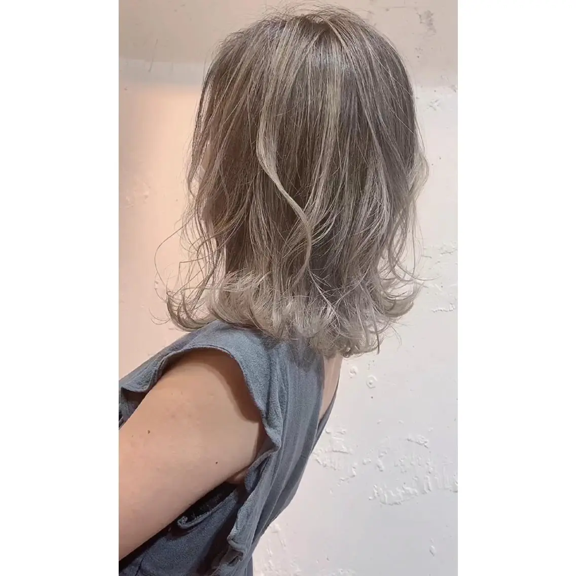 カラー バレイヤージュ ハイライトカラー 石井辰功也 フリーランス美容師のヘアスタイル