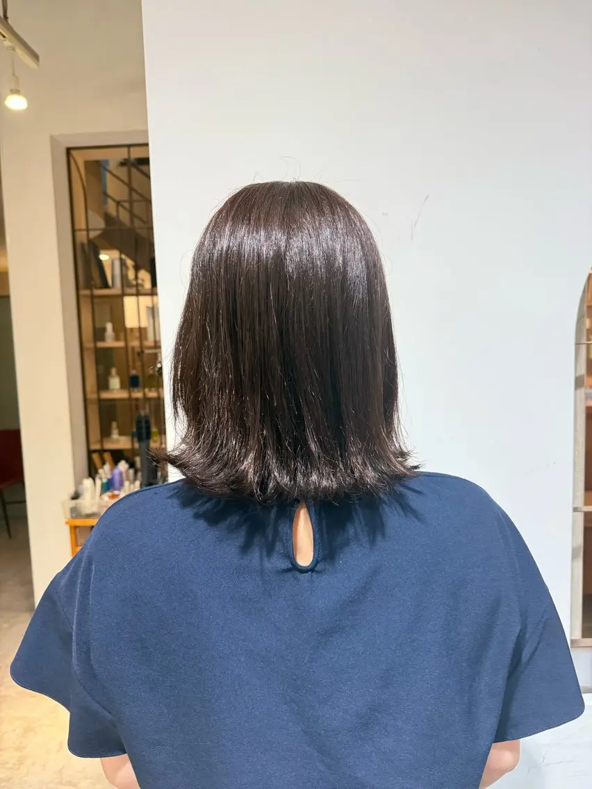ミディアム 小鎗 乃愛のヘアスタイル