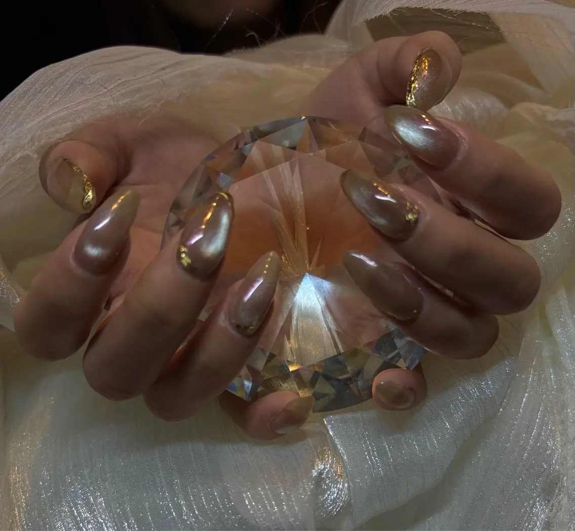 ネイル アートネイル オーロラネイル マグネットネイル ミラーネイル nail salon étoileのネイルデザイン