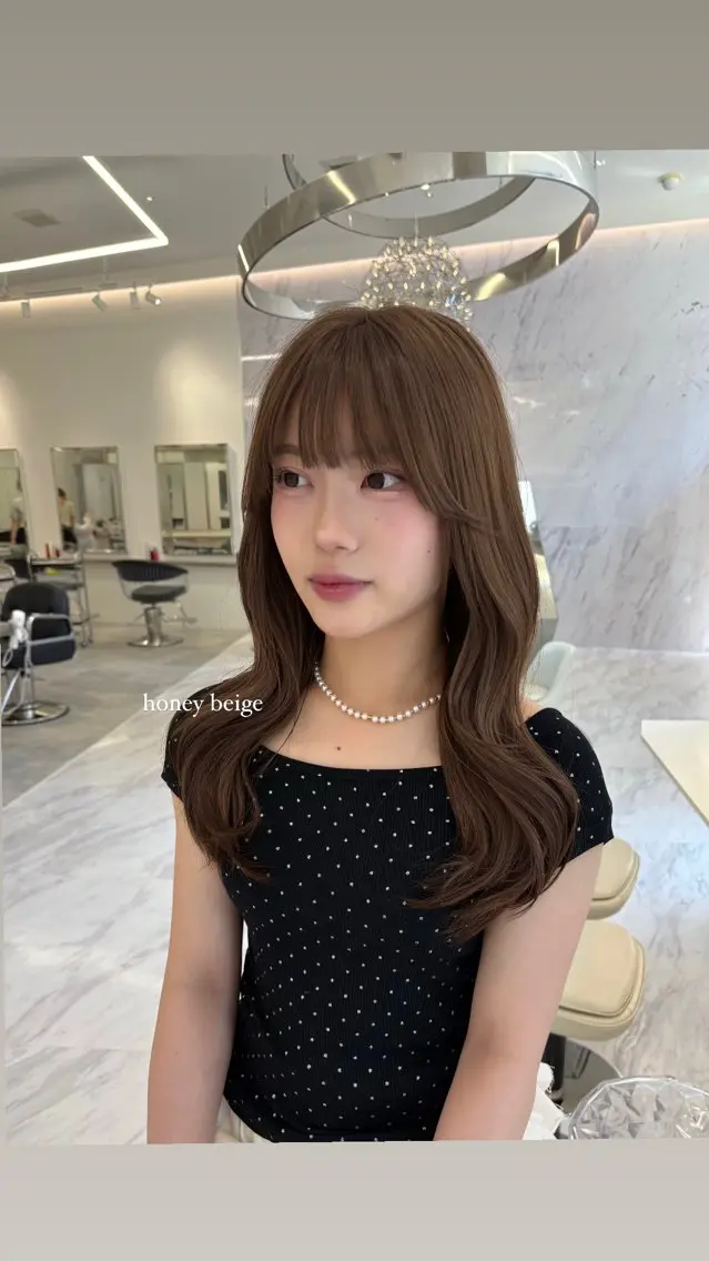 セミロング ヘアカラー Parve Mix/ 平 奈果🎀のヘアスタイル