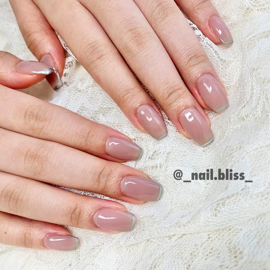 ネイル フレンチネイル ハンドネイル NAIL BLISSのネイルデザイン
