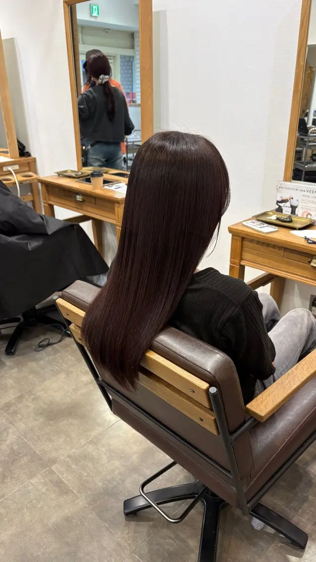 セミロング ヘアカラー トリートメント 【yuni】 Meiのヘアスタイル