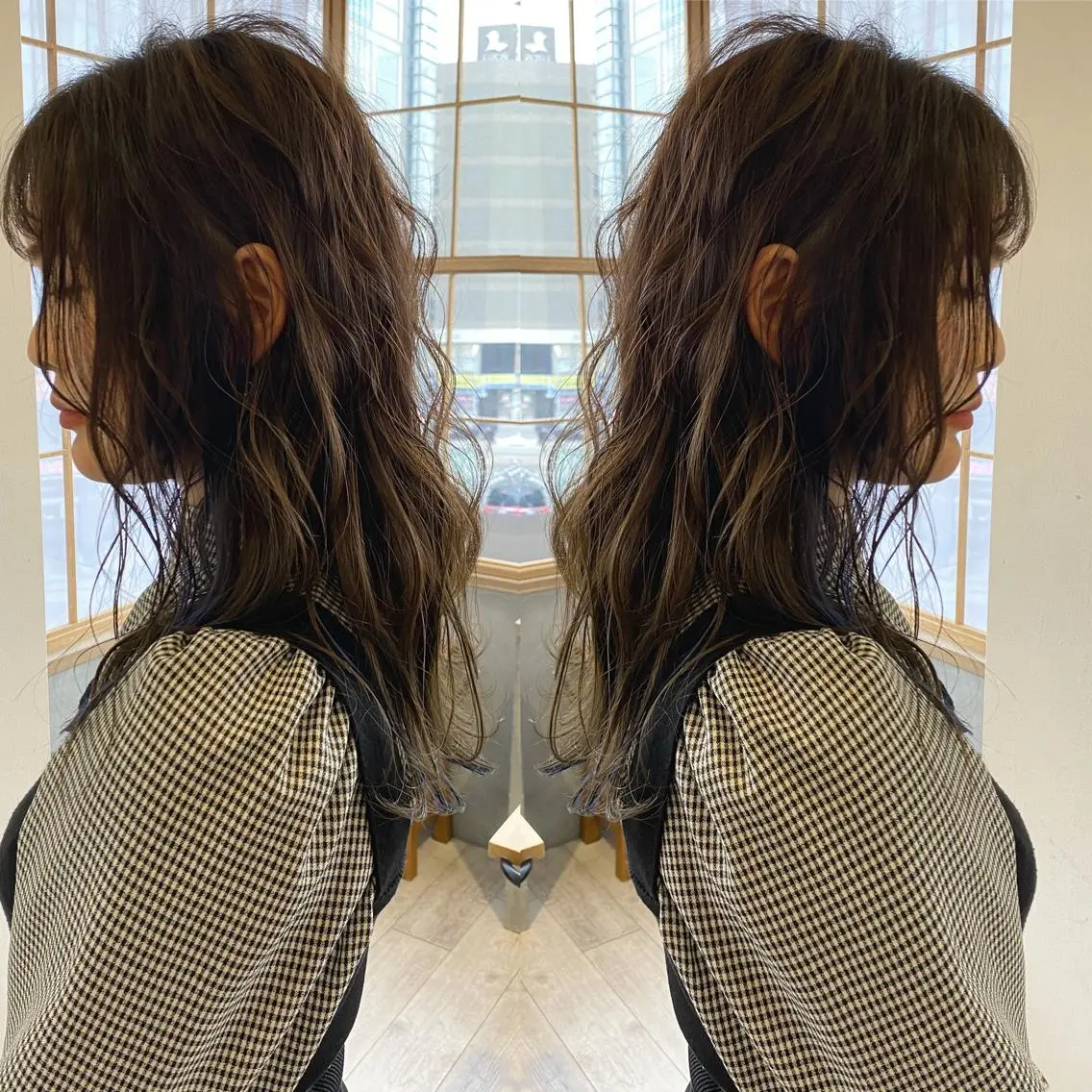 ミディアム カラー 上村 良一のヘアスタイル