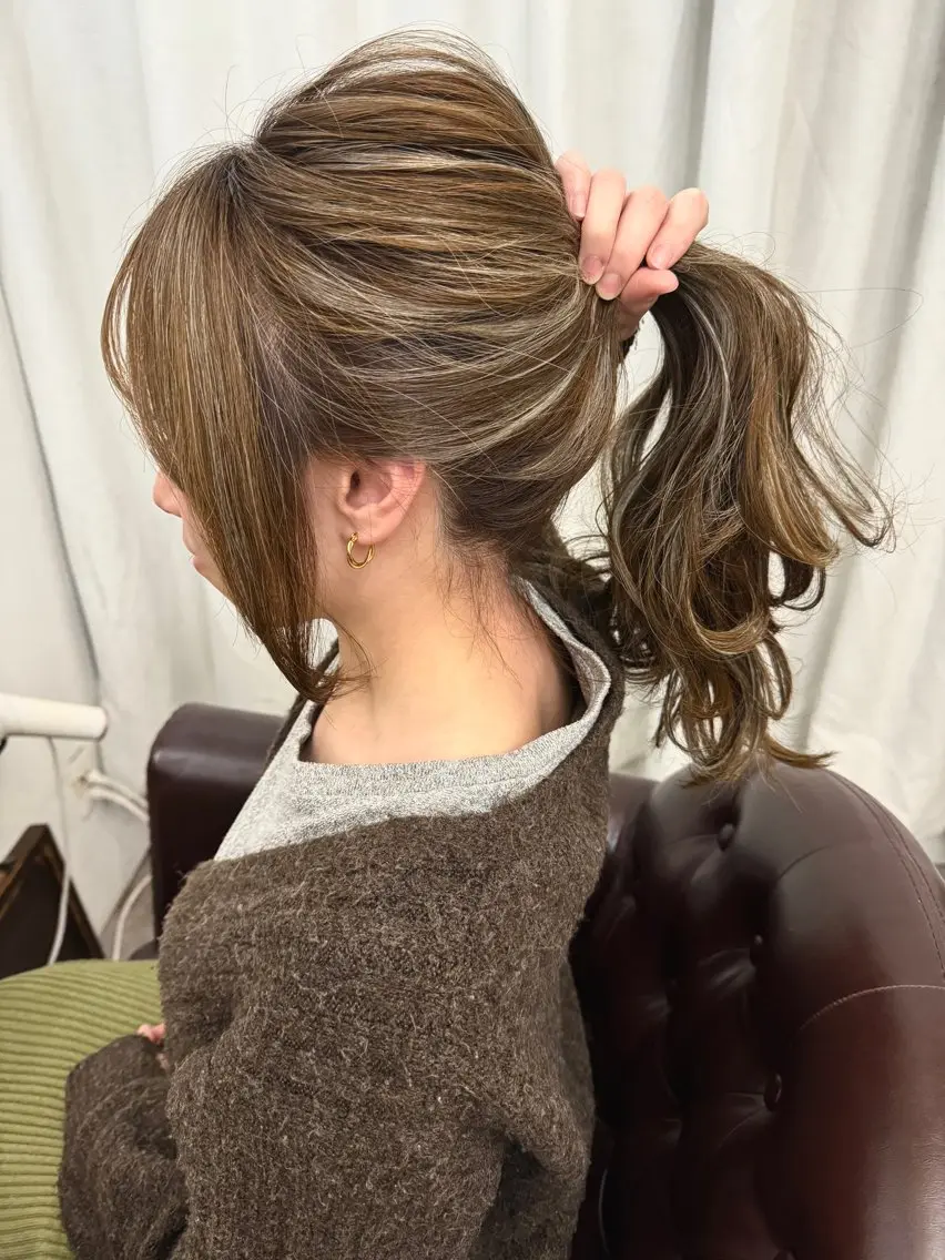 カラー ハイライトカラー 若宮 宣弘のヘアスタイル
