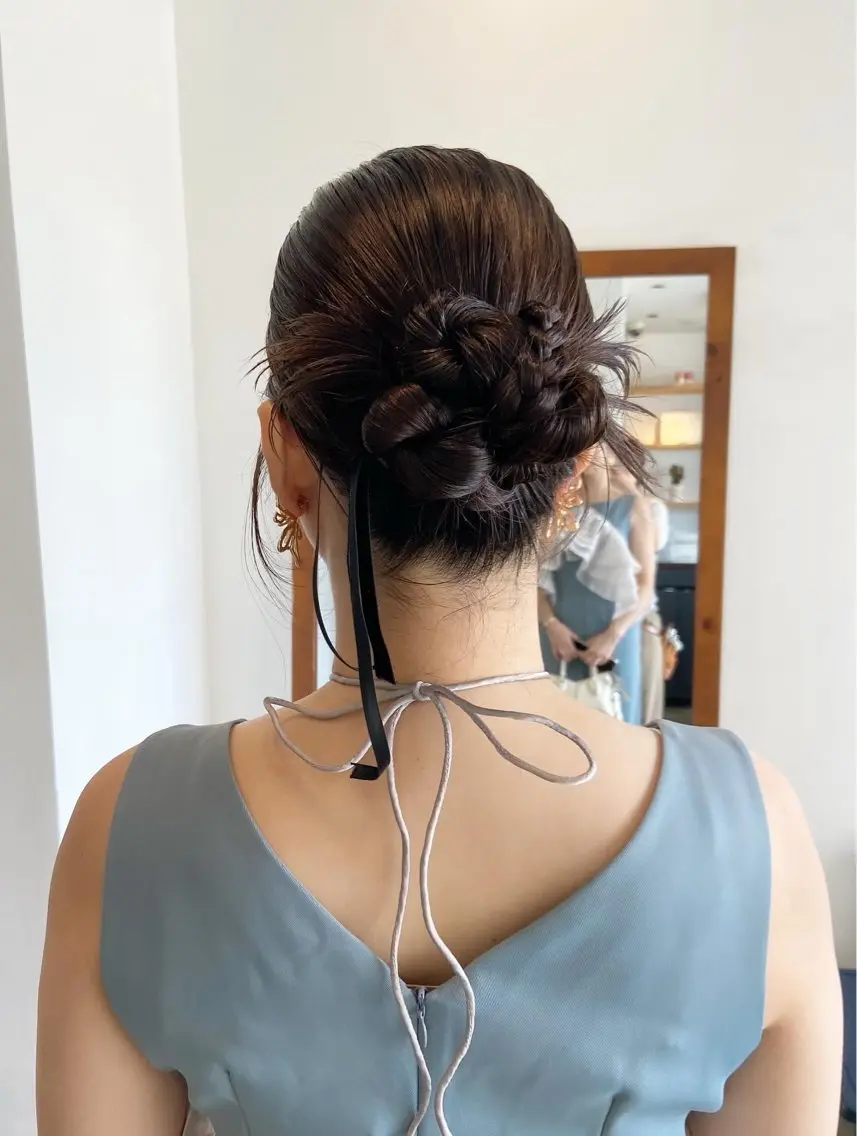 ヘアアレンジ まつ あみのヘアスタイル