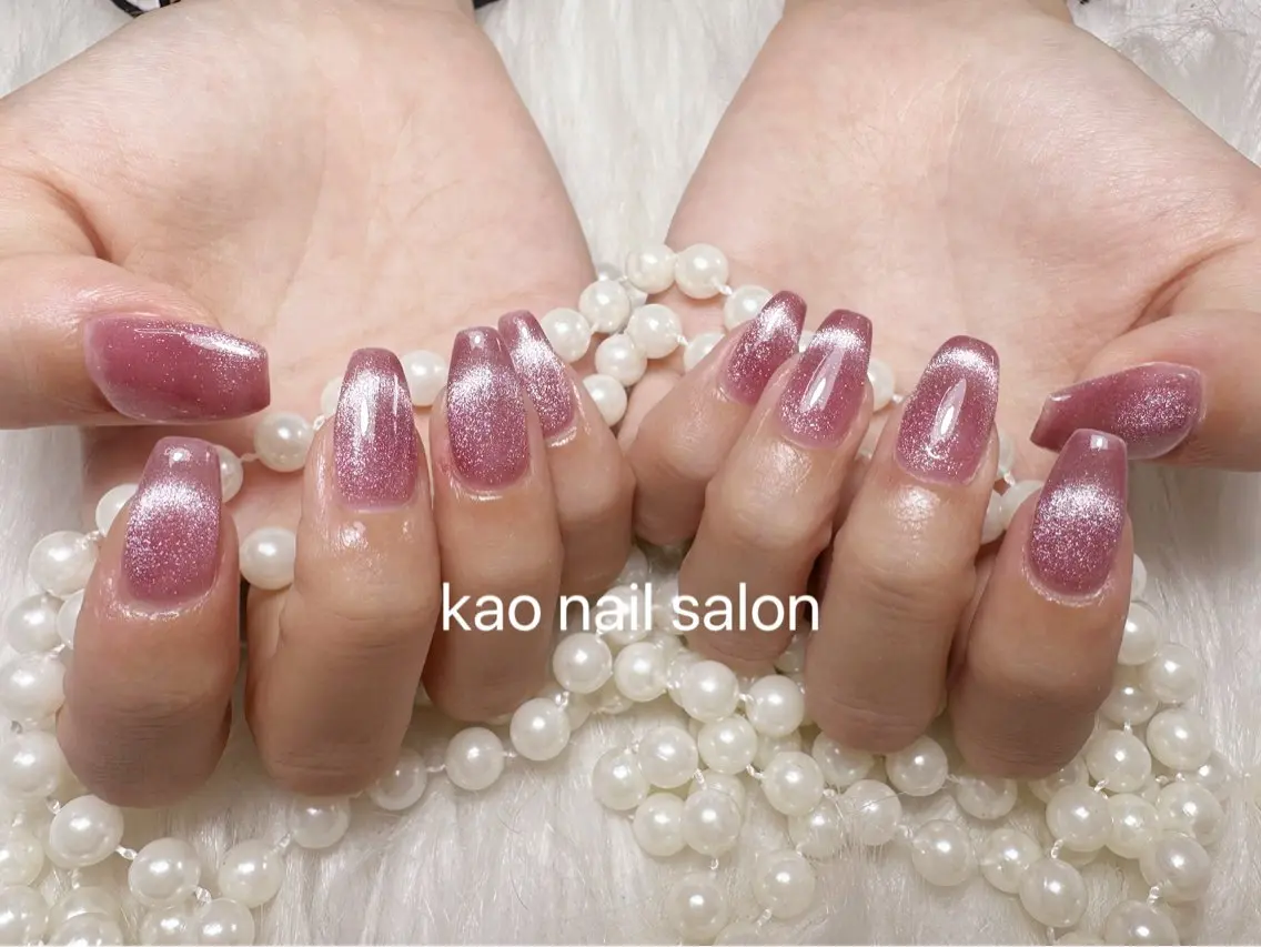 ネイル ハンドネイル kao nail マグネット/長さだしのネイルデザイン