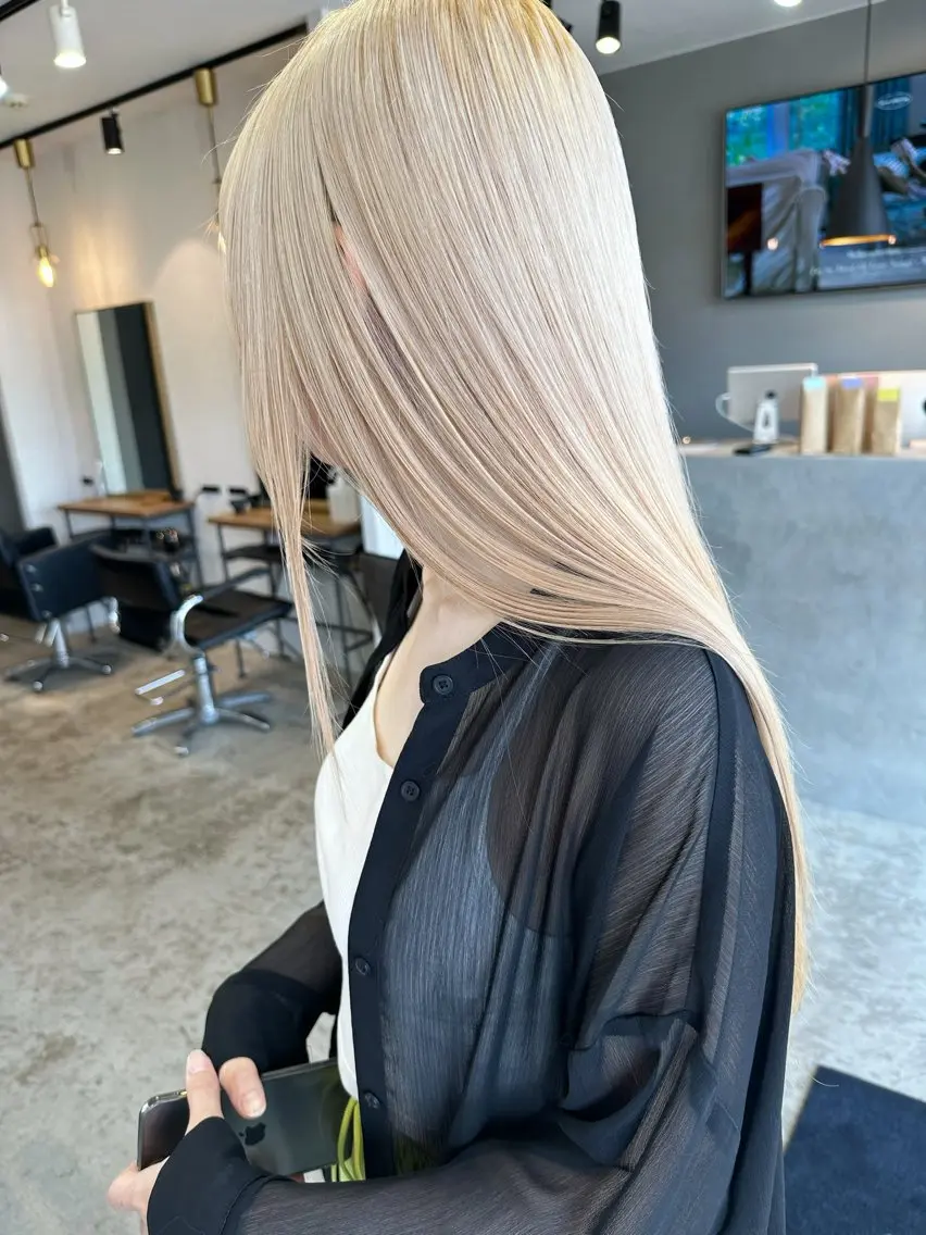 ロング カラー カット ヘアカラー 🍀石川尚之🍀 HELIMのヘアスタイル