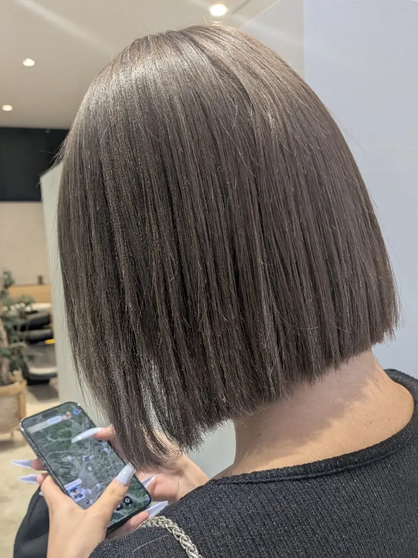 ミディアム ヘアカラー 古屋 美春のヘアスタイル