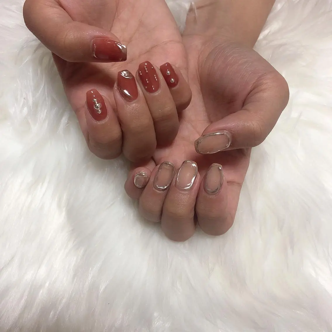 ネイル ハンドネイル 西岡 杏のネイルデザイン