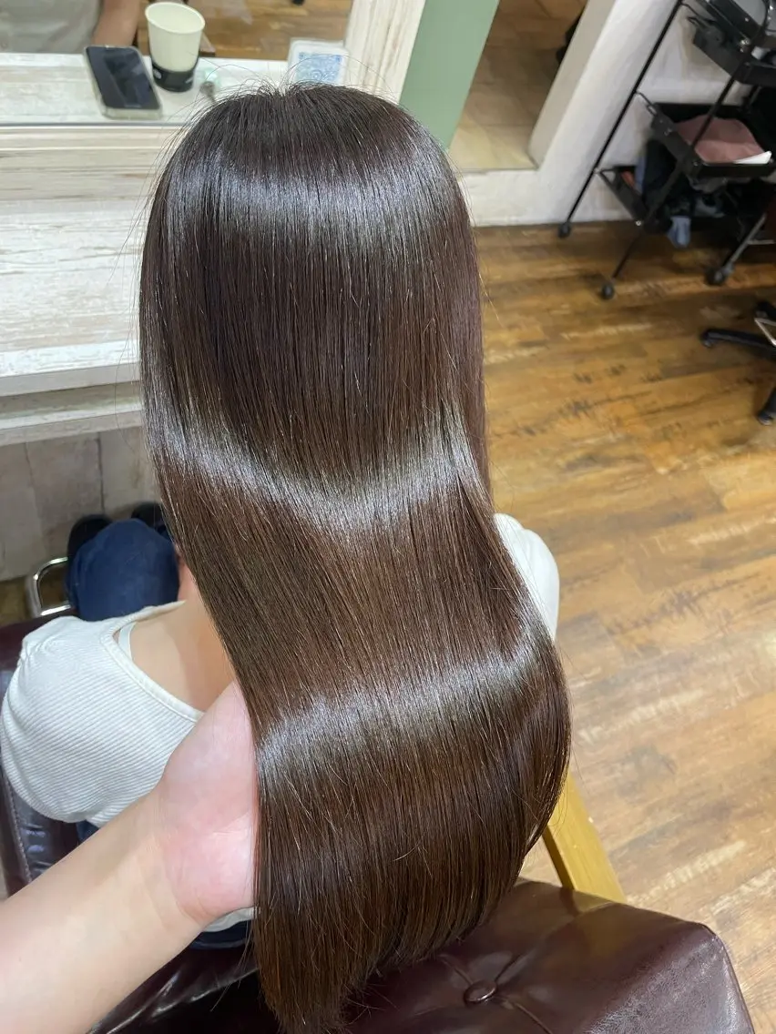 ロング カラー カット ヘアカラー トリートメント 極艶透明感カラー🐰 髪質改善/出雲つぐみのヘアスタイル