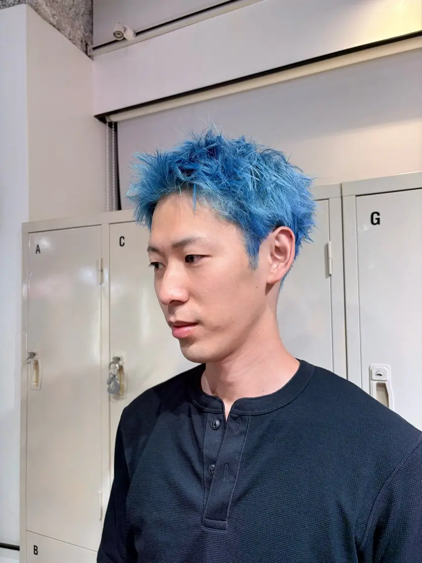 カラー メンズ ヘアカラー トリートメント ヘアセット 🧤高明度ハイトーン 🧤莉音のヘアスタイル