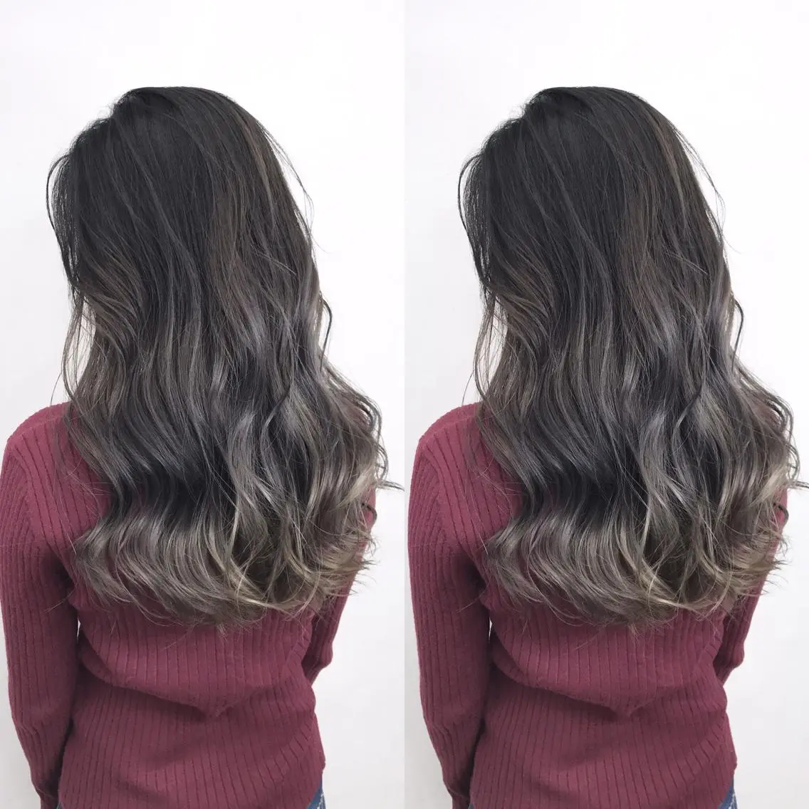 ロング カラー グラデーションカラー グレージュ TATSUYA アートディレクターのヘアスタイル