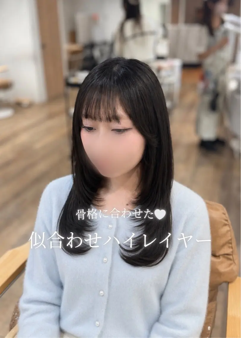 ロング カラー カット ヘアカラー トリートメント yuzua/縮毛矯正 /レイヤー/艶カラーのヘアスタイル