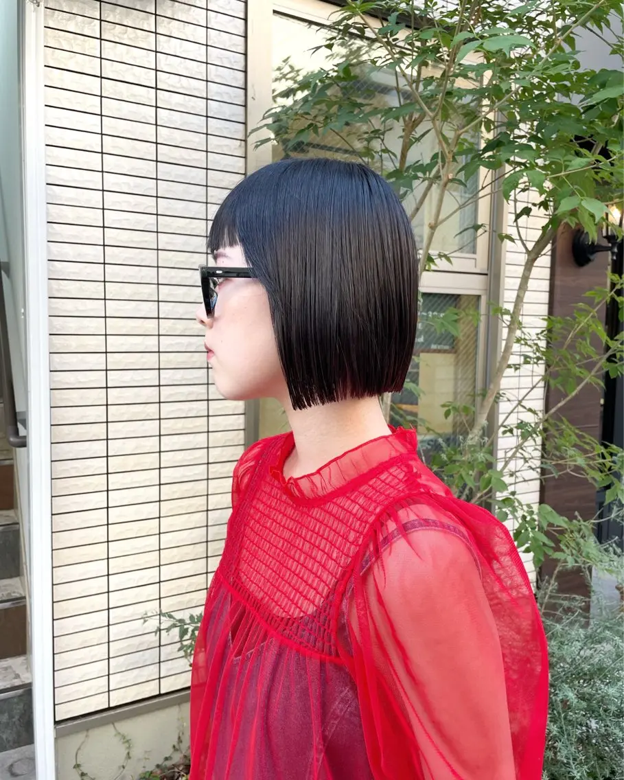 【🪼自然なまとまり◎🪼】似合わせcut+ストレートパーマ︎︎☁*の写真