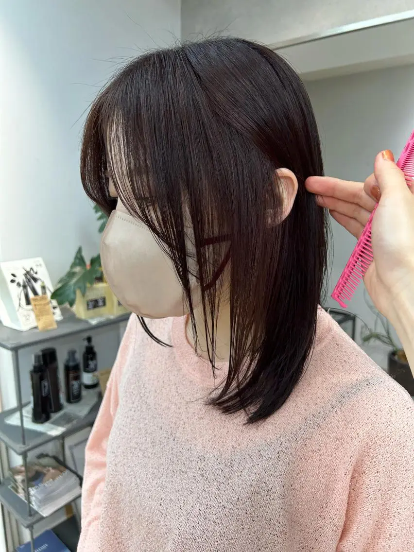 当日予約🙆🏻‍♀️【ナチュラルストレート(縮毛矯正)10000】12:00~20:00ご予約可✨鎖骨下+1000円の写真