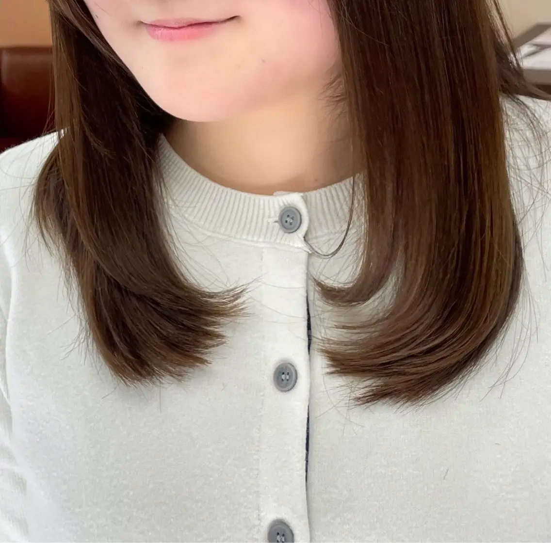ミディアム レイヤーカット ローレイヤー 堀 綾花のヘアスタイル