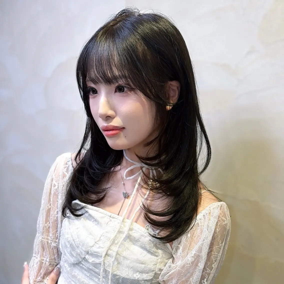 セミロング ボブ,レイヤー🩵 Maho🐻‍❄️のヘアスタイル