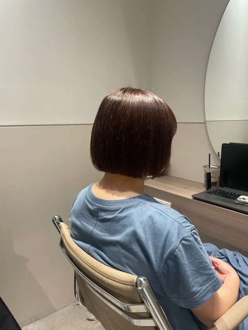 ショート ケアカラー トリートメント 海外ヘア🇺🇸✨ 恵比寿　MIYUKIのヘアスタイル