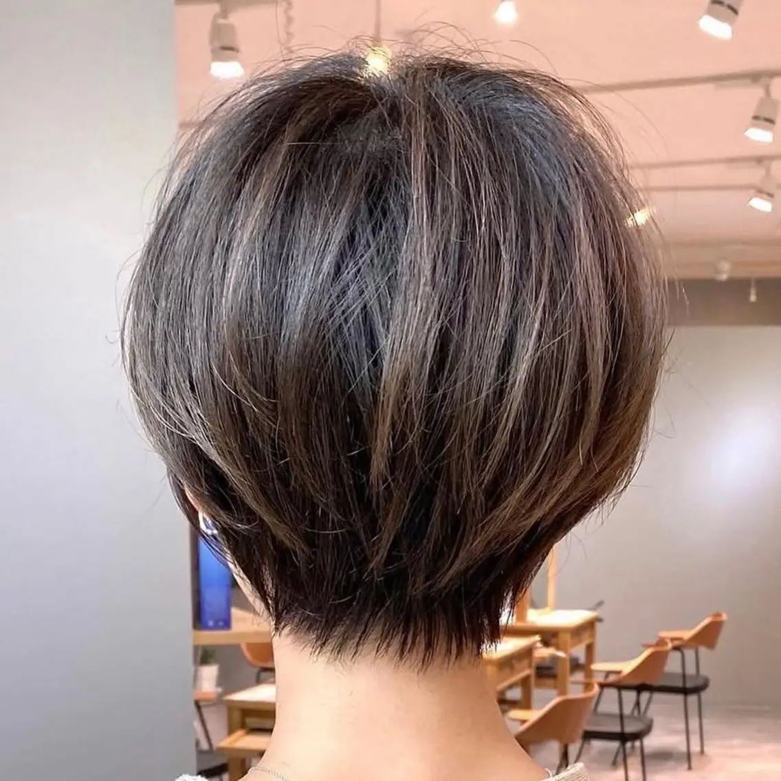 ショート カラー カット ヘアカラー トリートメント ヘッドスパ ヘアセット ショート上手い人/ 銀座/なかじのヘアスタイル