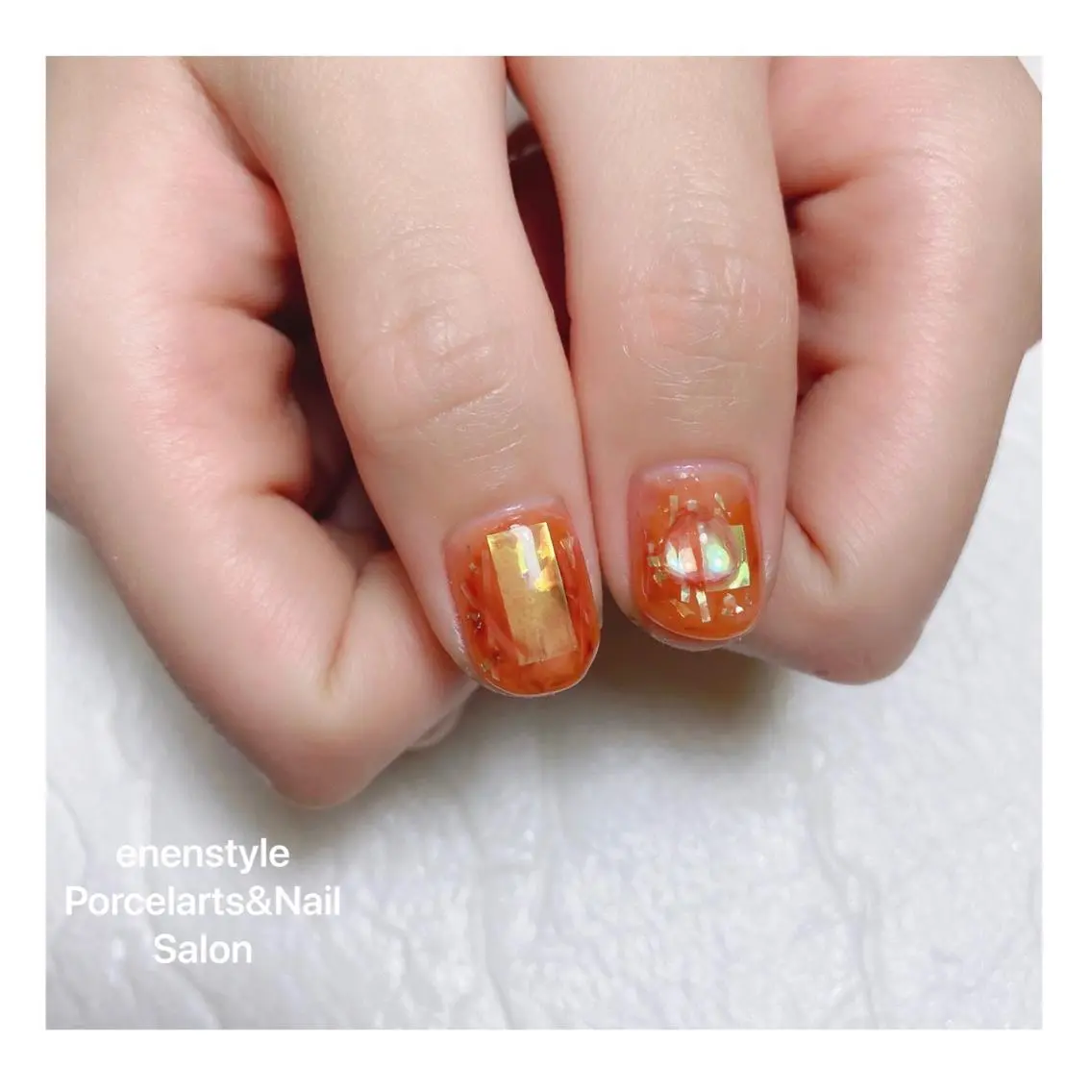 ショート ネイル ハンドネイル 🐾enen style 🐾のネイルデザイン